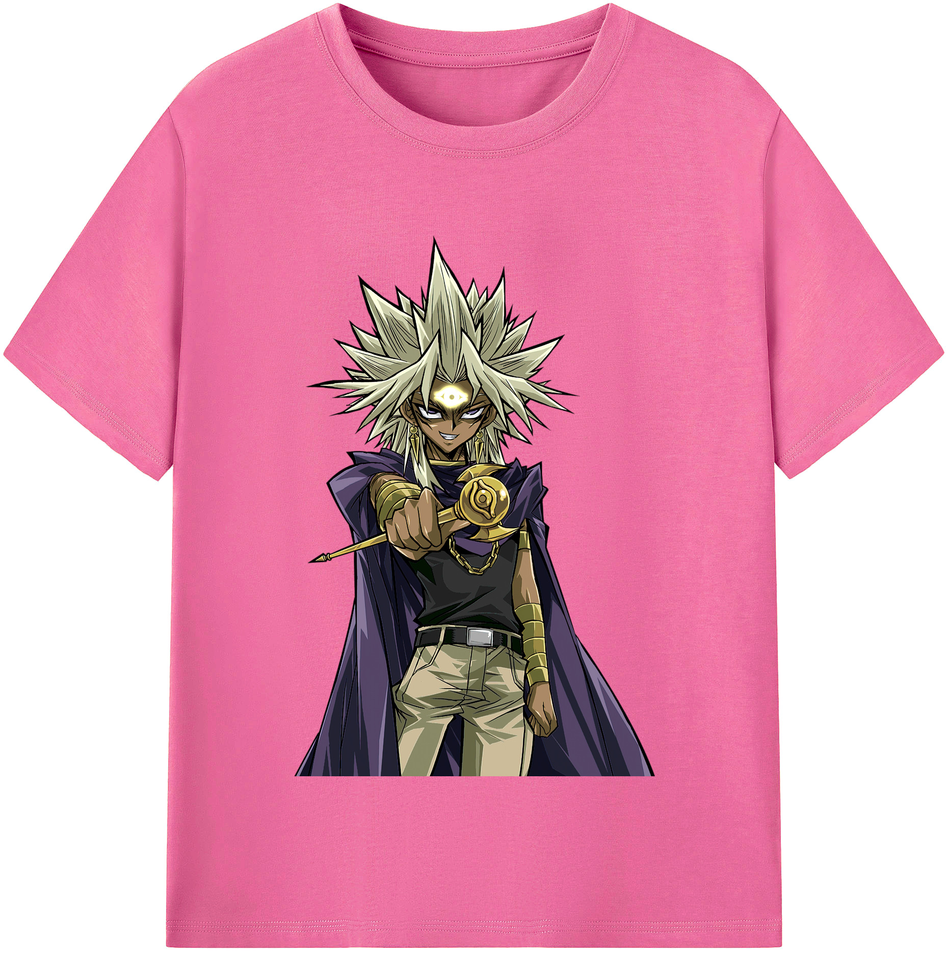 （画像用） 遊☆戯☆王 Yu-Gi-Oh! レディースカジュアルプリントTシャツ（綿100％）
